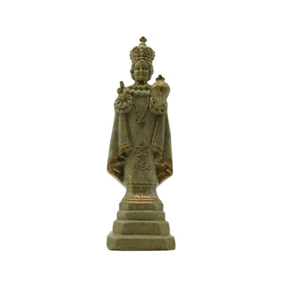 VOLCANIC Ash Mt PINATUBO Religious Statue 7.5" Handmade Eruption Victims 1990s - Picture 1 of 10